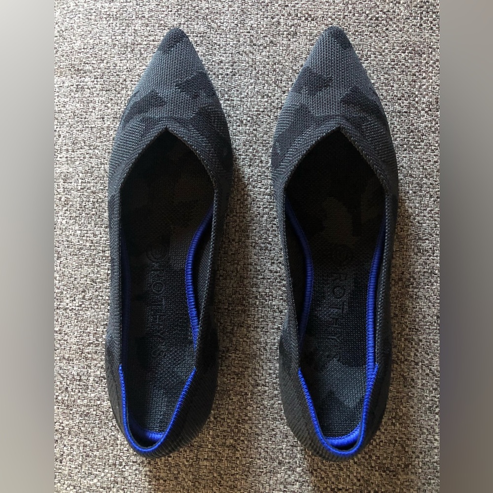 Rothy’s Dark Camouflage point shoes - Size 9.5 - Like new
